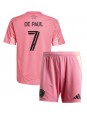 Inter Miami Rodrigo De Paul #7 Kotipaita Lasten 2025-26 Lyhythihainen (+ shortsit)